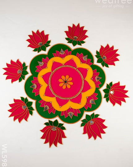Rangoli: Flower - Set of 8 Lotus Petals - WL5983 - Rangoli