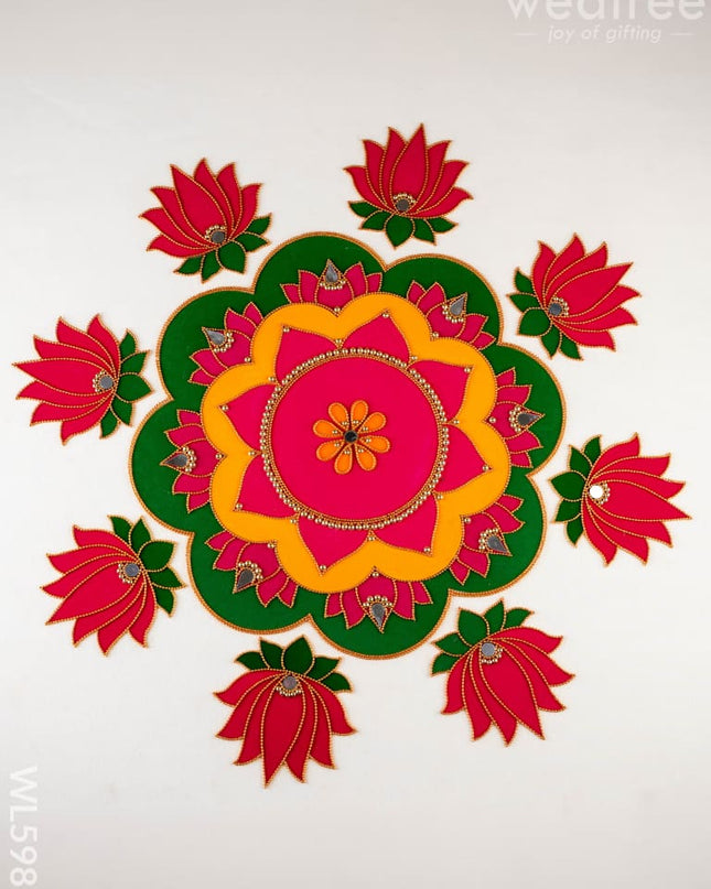 Rangoli: Flower - Set of 8 Lotus Petals - WL5983 - Rangoli
