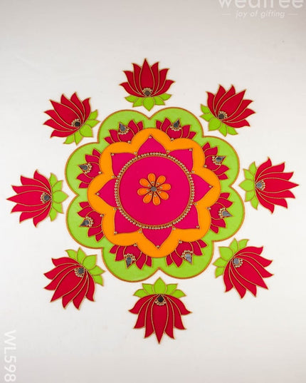 Rangoli: Flower - Set of 8 Lotus Petals - WL5983 - Rangoli