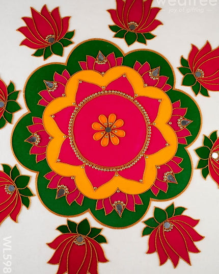 Rangoli: Flower - Set of 8 Lotus Petals - WL5983 - Rangoli