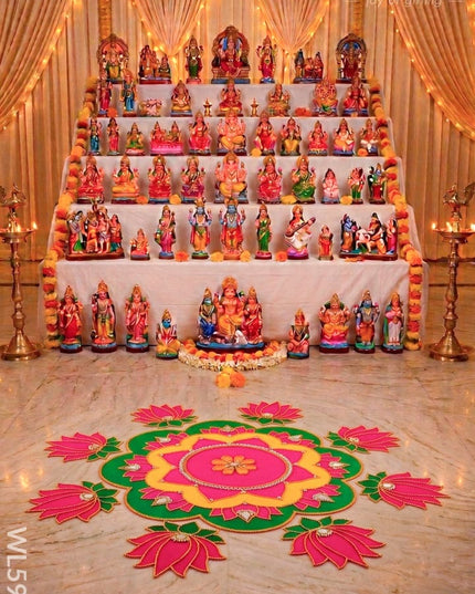 Rangoli: Flower - Set of 8 Lotus Petals - WL5983 - Rangoli