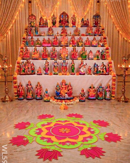 Rangoli: Flower - Set of 8 Lotus Petals - WL5983 - Rangoli