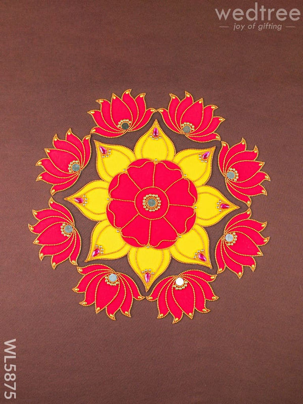 Rangoli - Flower - Set of 8 Lotus - WL5875 - Rangoli
