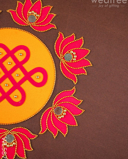 Rangoli - Kolam with Lotus - Set of 8 - WL5876 - Rangoli