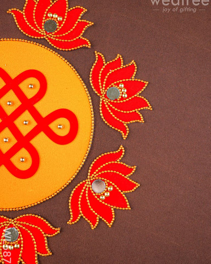 Rangoli - Kolam with Lotus - Set of 8 - WL5876 - Rangoli