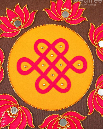 Rangoli - Kolam with Lotus - Set of 8 - WL5876 - Rangoli