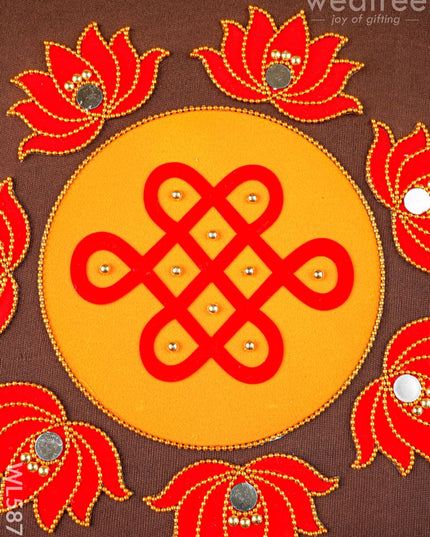 Rangoli - Kolam with Lotus - Set of 8 - WL5876 - Rangoli