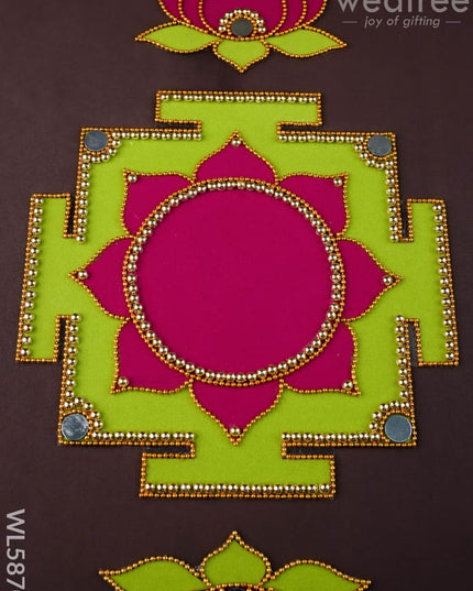 Rangoli - Lakshmi Peetam - Set of 4 Lotus - WL5870 - Rangoli