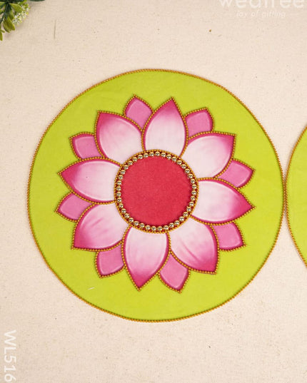 Rangoli - Lotus Design - Set of 2 - WL5160 Divine Gifts