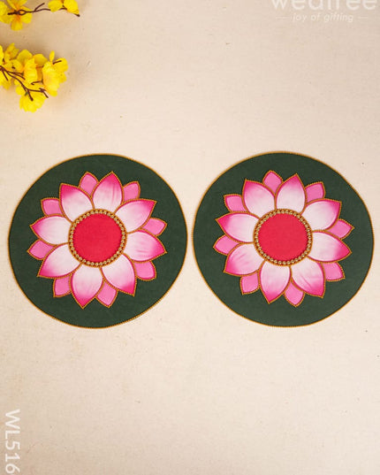 Rangoli - Lotus Design - Set of 2 - WL5160 Divine Gifts