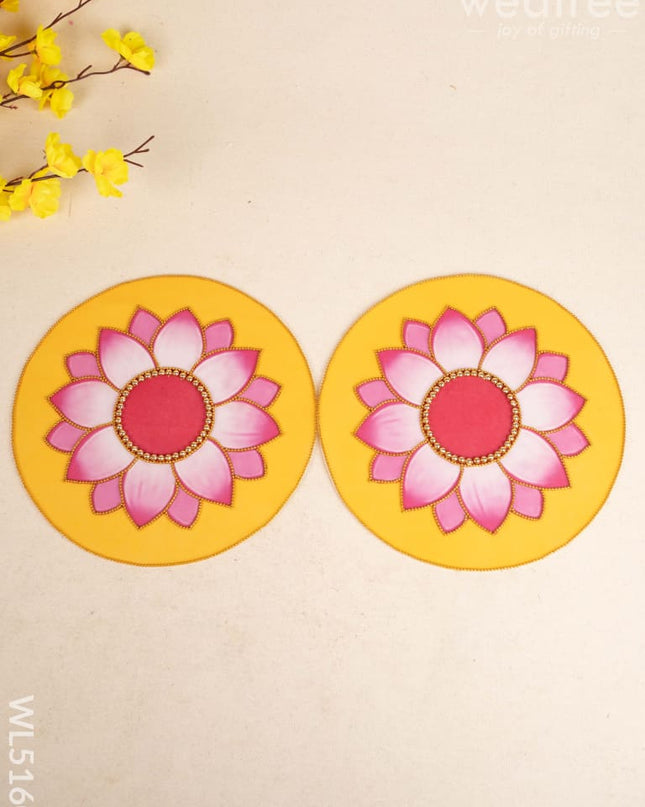 Rangoli - Lotus Design - Set of 2 - WL5160 Divine Gifts