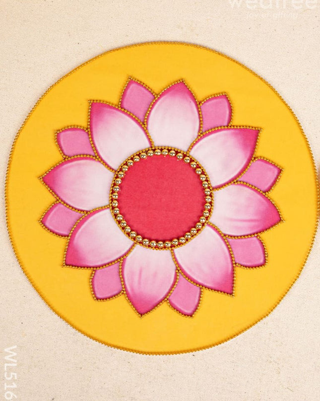 Rangoli - Lotus Design - Set of 2 - WL5160 Divine Gifts