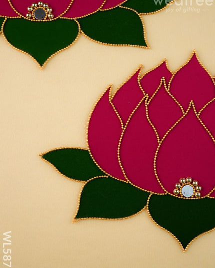 Rangoli - Lotus - Set of 2 - WL5872 - Rangoli