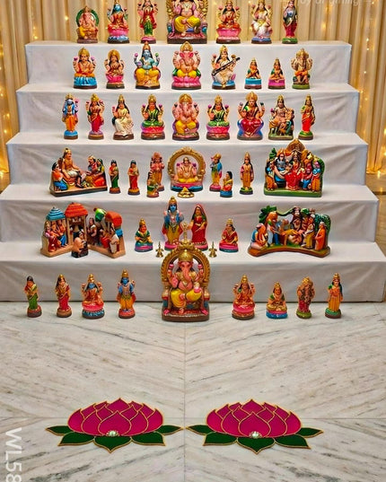 Rangoli - Lotus - Set of 2 - WL5872 - Rangoli