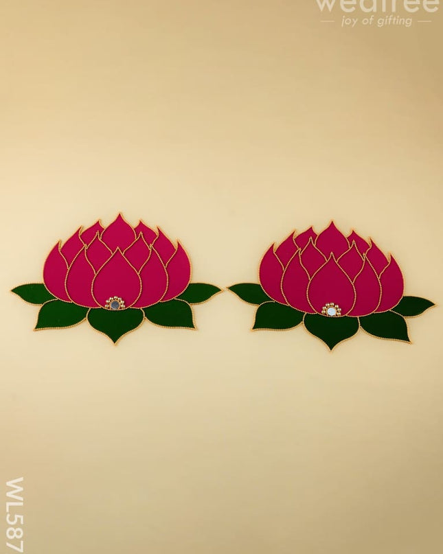 Rangoli - Lotus - Set of 2 - WL5872 - Rangoli
