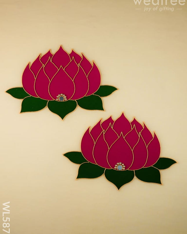 Rangoli - Lotus - Set of 2 - WL5872 - Rangoli