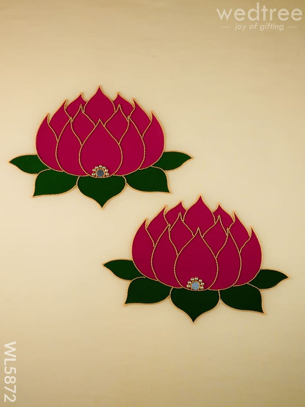Rangoli - Lotus - Set of 2 - WL5872 - Rangoli