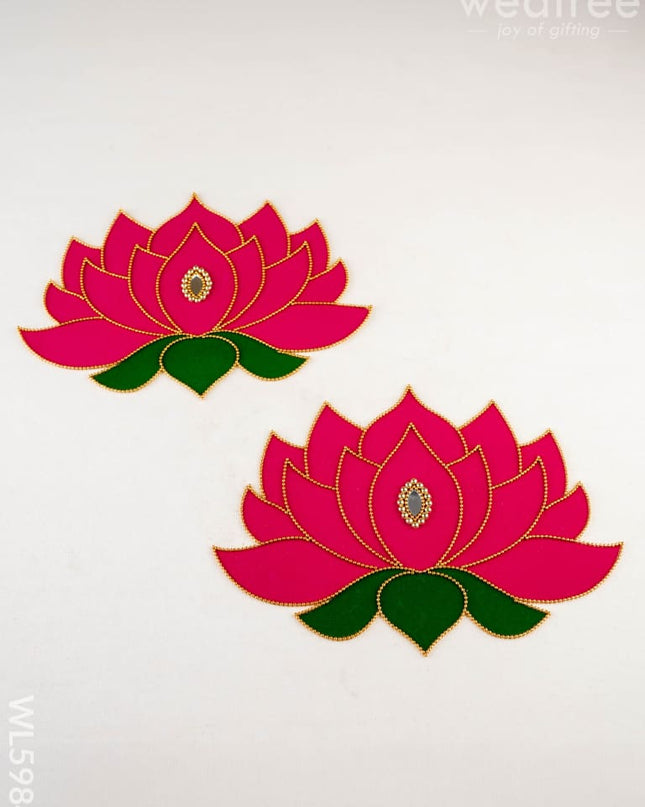 Rangoli: Lotus - Set of 2 - WL5984 - Rangoli