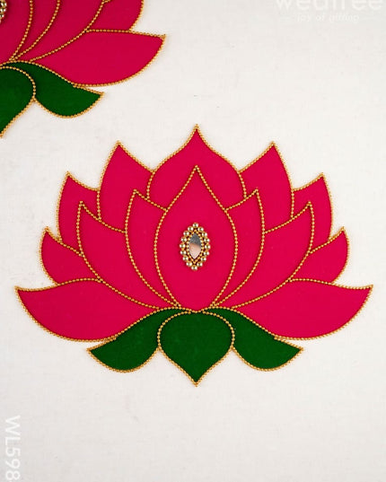 Rangoli: Lotus - Set of 2 - WL5984 - Rangoli