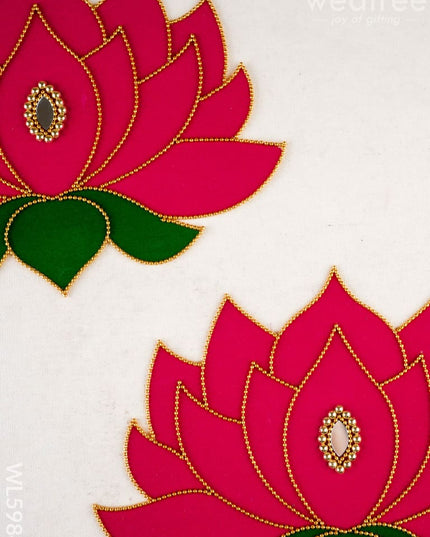 Rangoli: Lotus - Set of 2 - WL5984 - Rangoli