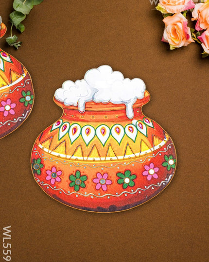 Rangoli - Pongal Pot - Set of 2 - WL5598 - Rangoli