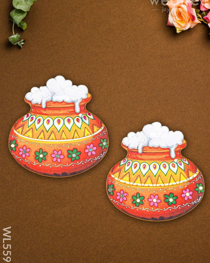 Rangoli - Pongal Pot - Set of 2 - WL5598 - Rangoli