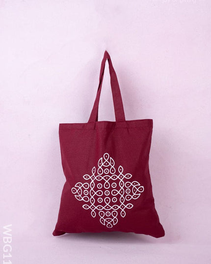 Rangoli Printed Cloth Bag - WBG1140 - Cloth Bags
