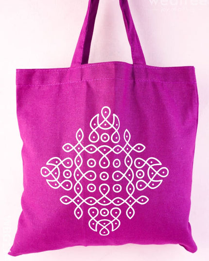 Rangoli Printed Cloth Bag - WBG1140 - Cloth Bags