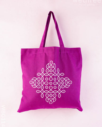 Rangoli Printed Cloth Bag - WBG1140 - Cloth Bags