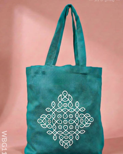 Rangoli Printed Cloth Bag - WBG1140 - Cloth Bags