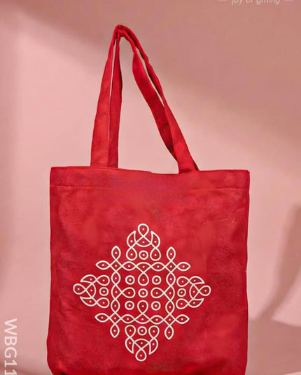 Rangoli Printed Cloth Bag - WBG1140 - Cloth Bags