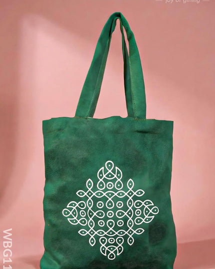 Rangoli Printed Cloth Bag - WBG1140 - Cloth Bags