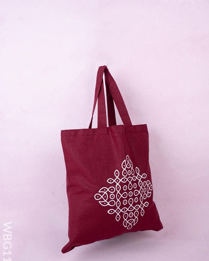 Rangoli Printed Cloth Bag - WBG1140 - Cloth Bags