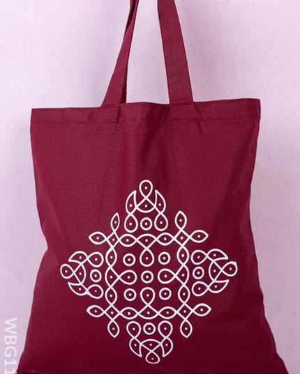 Rangoli Printed Cloth Bag - WBG1140 - Cloth Bags