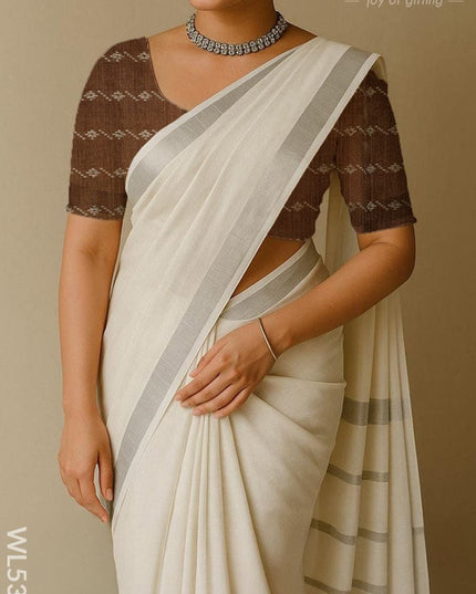 Raw Silk Blouse Bit - Set of 10 - Assorted Colors - WL5382 - Return Gift Combos