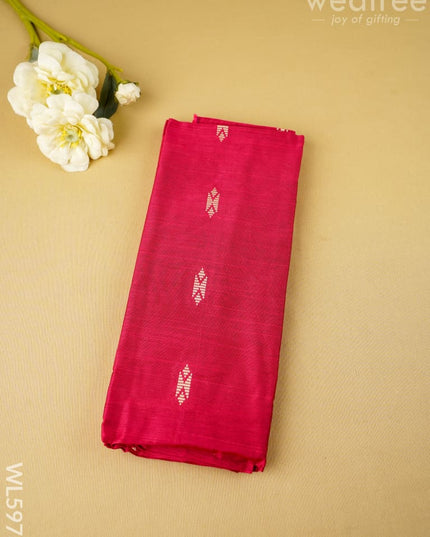 Raw Silk Blouse Bit - Set of 10 - Assorted Colors - WL5973 - Return Gift Combos