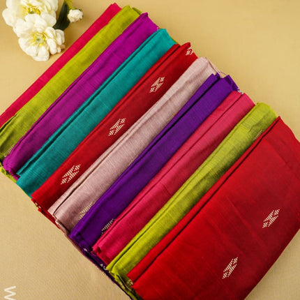 Raw Silk Blouse Bit - Set of 10 - Assorted Colors - WL5973 - Return Gift Combos