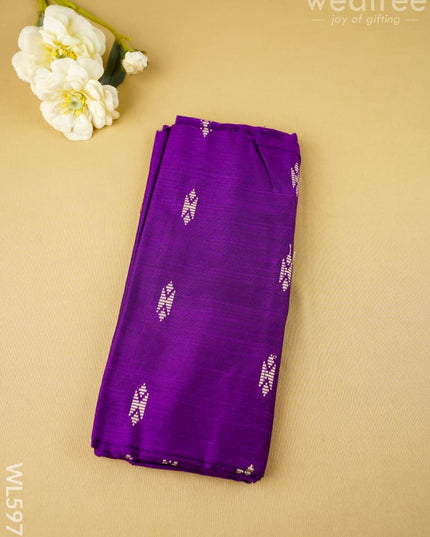 Raw Silk Blouse Bit - Set of 10 - Assorted Colors - WL5973 - Return Gift Combos