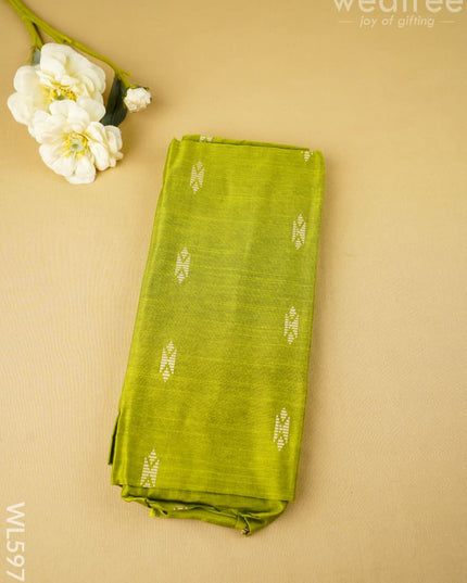 Raw Silk Blouse Bit - Set of 10 - Assorted Colors - WL5973 - Return Gift Combos