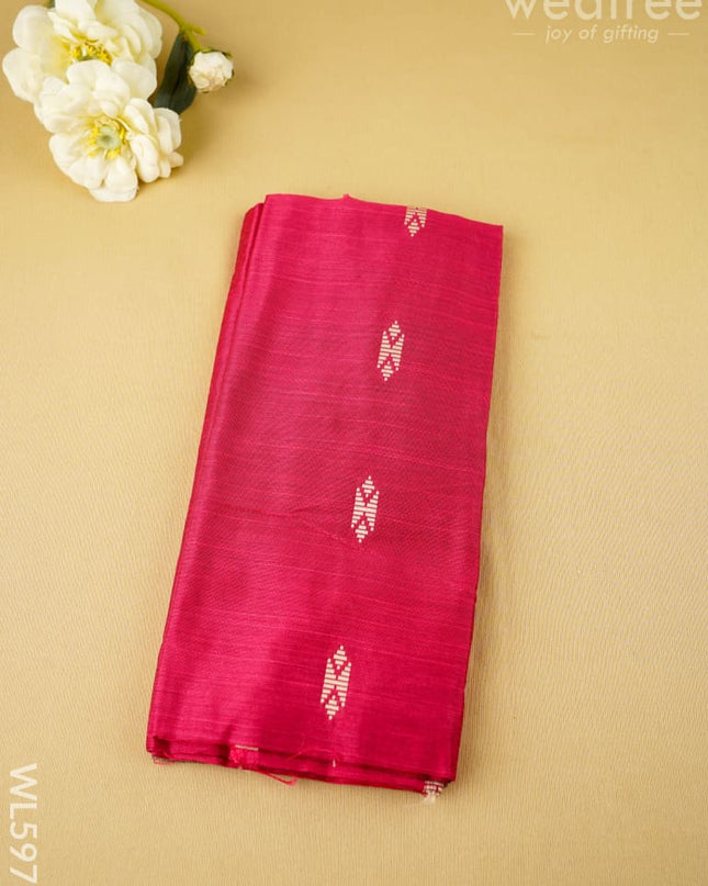 Raw Silk Blouse Bit - Set of 10 - Assorted Colors - WL5973 - Return Gift Combos