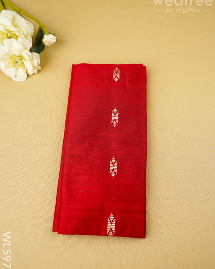 Raw Silk Blouse Bit - Set of 10 - Assorted Colors - WL5973 - Return Gift Combos
