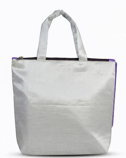 Raw Silk Hand Bag with Purse - WBG1008 - Hand Bags