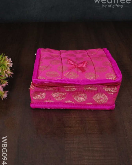 Raw Silk Jewel Pouch - Wbg0946 Jewellery Holders