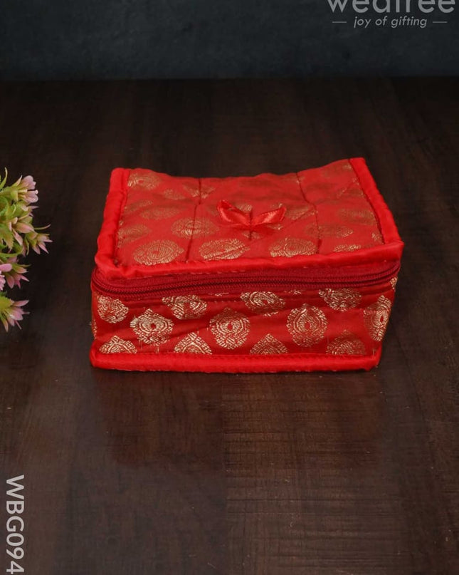 Raw Silk Jewel Pouch - Wbg0946 Jewellery Holders
