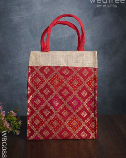 Raw Silk Jute Bag - Wbg0884 Bags