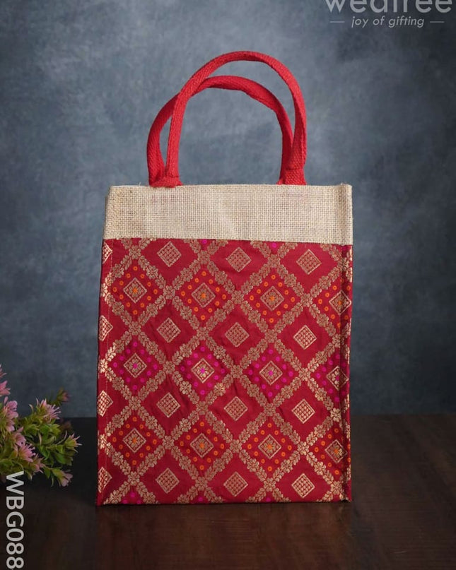 Raw Silk Jute Bag - Wbg0884 Bags