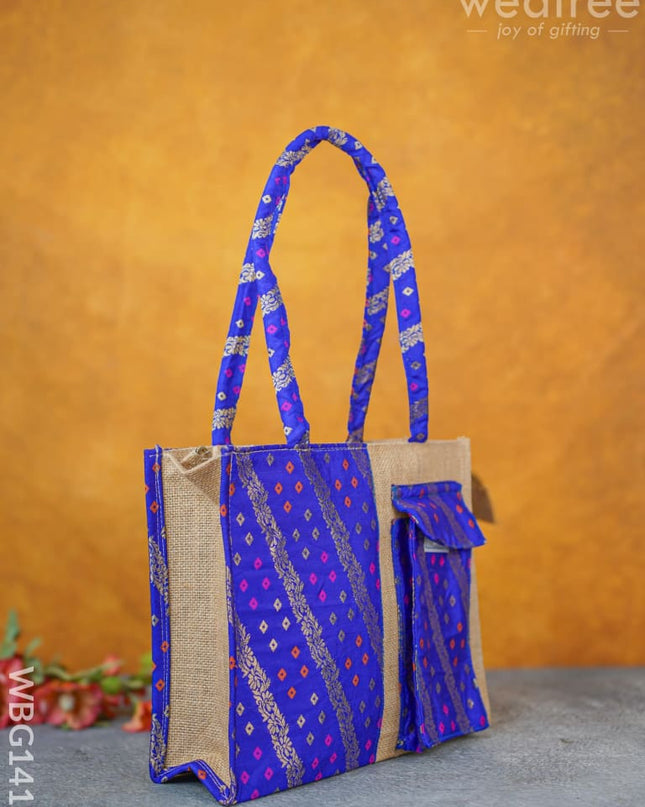 Raw Silk Jute Bags - Wbg1416