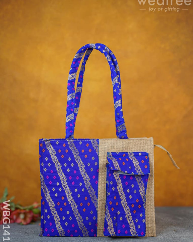 Raw Silk Jute Bags - Wbg1416