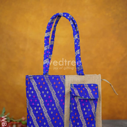 Raw Silk Jute Bags - Wbg1416