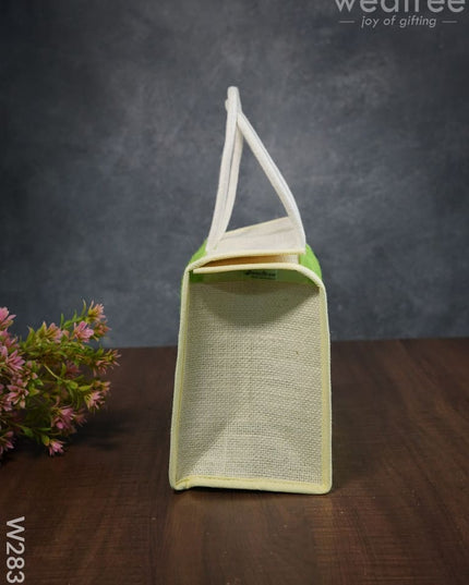 Raw Silk Jute Lunch Bag - W2833 Bags